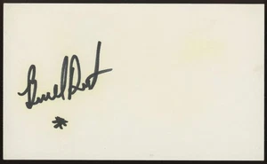 BURNELL DENT signed index card (Green Bay Packers - autograph) - Picture 1 of 1