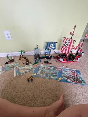 Lego Pirate Juniors Lote - 7070, 7071, 7074 y 7075 completo con manuales Foto 1 de 4