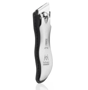 Economy Nail Clipper in Leather Case, Ethically Made in Solingen Germany, Ang... - Picture 1 of 7