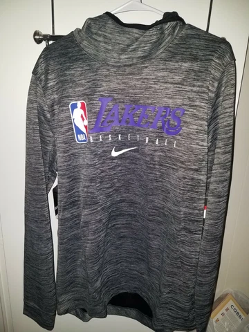 LA Lakers Nike Authentics Engineered Dri-Fit Sweatshirt Sz L and pants Sz LTT Cover
