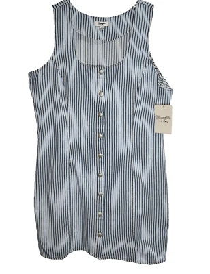 Новый с Ярлыками Wrangler ретро женщин L синий белый железной дороги в полоску бак платье Cowgirl Chic - Изображение 1 из 4