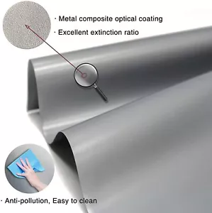 Hohe Helligkeit Anti-Licht Metall Projektor Leinwand 4:3 16:9 3D HD Filme Leinwand - Bild 1 von 12