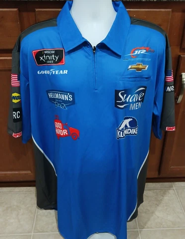 JR Motorsports 2XL Justin Allgaier Team Issued Pit Crew Shirt NASCAR Good Humor Cover