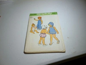 6418  Simplicity Sewing Pattern Girls  Bonnet Jumpsuit Playsuit Baby size 2 - Picture 1 of 1