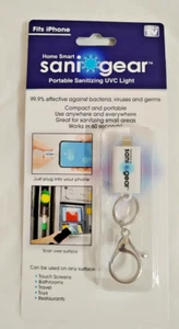 Sani Gear Travel Sanitizing UVC Light for iPhone Portable Key Chain - Picture 1 of 2