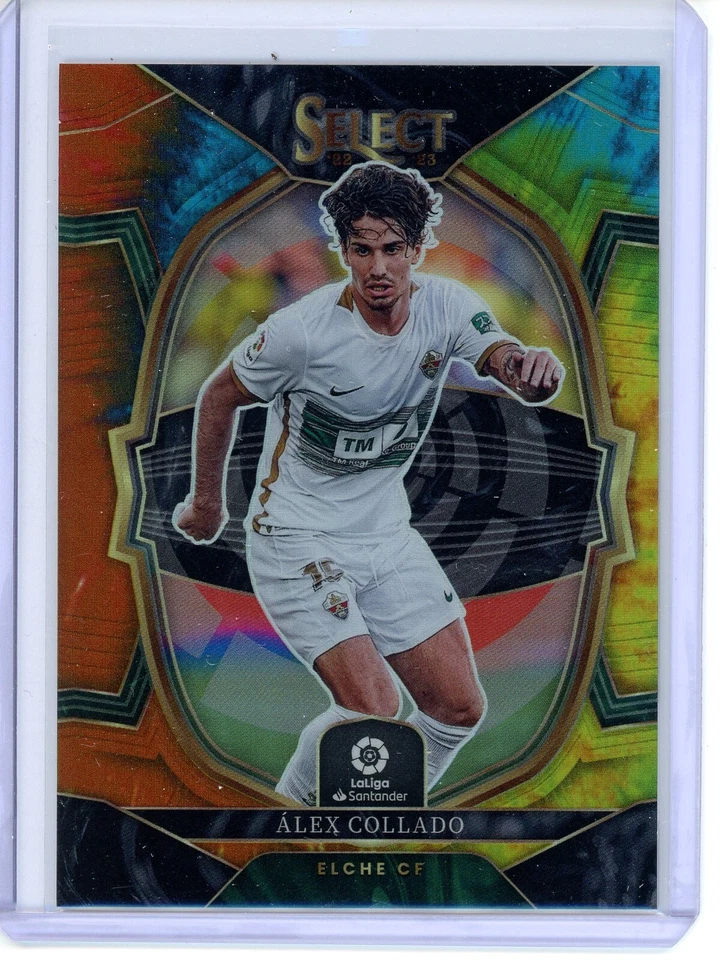2022-23 Panini Select La Liga Alex Collado #26 Terrace Tie-Dye Prizm 20/35 - Image 1 of 2