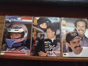 Mark Martin, Darrell Waltrip & Kyle Petty Press Pass #121,35&25 good condition