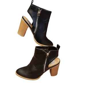 DV by Dolce Vita for Target Black Vegan Leather Ankle Booties Size US 9 EUC - Picture 1 of 7