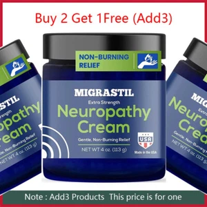 Basic Vigor Migrastil Neuropathy Relief Cream Extra Strength for Feet Legs  - Picture 1 of 8
