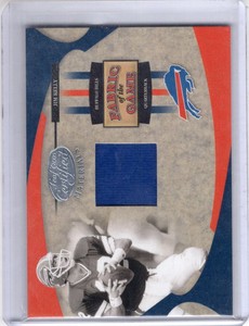 2005 Leaf Certified Materials Fabric of the Game Jim Kelly Patch #67/100