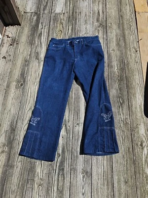 Pantalones de mezclilla True Vintage Sheplers Rodeo Western corte bota bordados águila 38 36 Foto 1 de 4