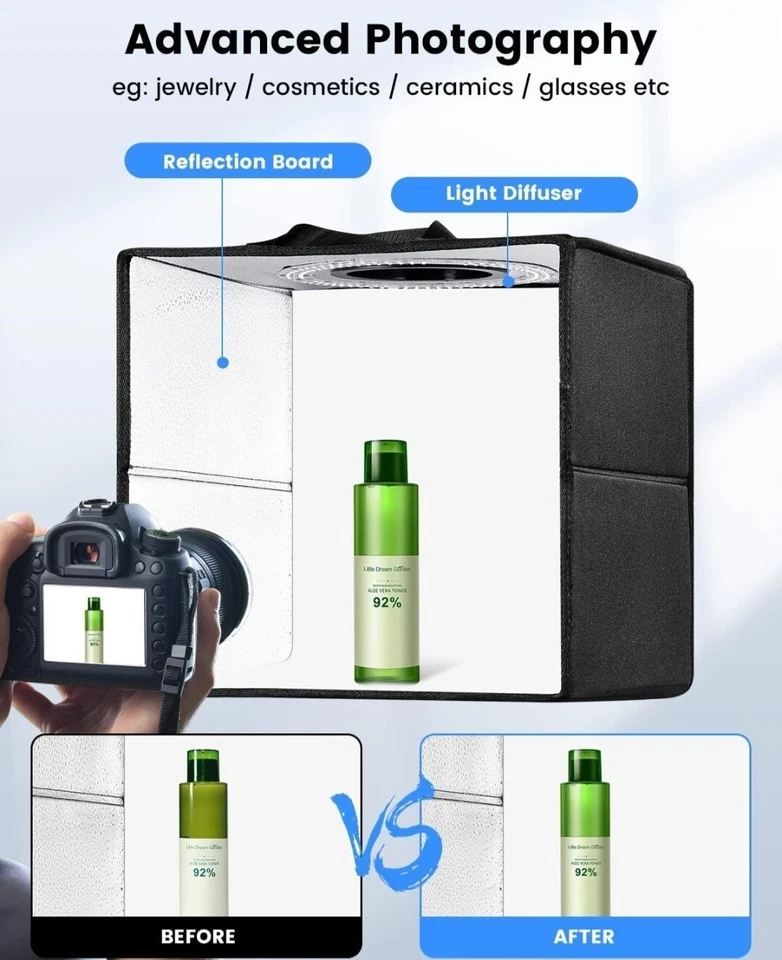 12 Inch Foldable LED ring Might Studio Box - Image 1 of 4