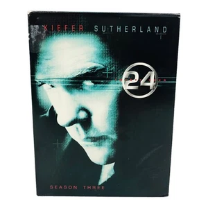 24 Complete Season Three 7 Disc Set DVD TV Show Series Kiefer Sutherland - Picture 1 of 7