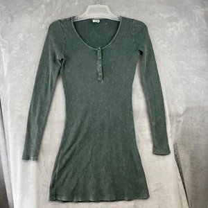 Vestido Victoria’s Secret ROSA Para Mujer S Verde Térmico L/S Henley Algodón Elástico - Imagen 1 de 12