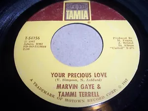 MARVIN GAYE & TAMMI TERRELL- YOUR PRECIOUS LOVE-1967 SOUL 45, TAMLA T-54156 (VG) - Picture 1 of 2