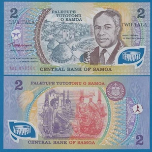 Samoa 2 Tala P 31 ND (1990) UNC Polymer Prefix AAL P-31f - Picture 1 of 1