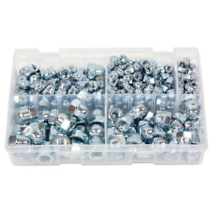 250Pcs Assorted Box of Mixed Steel Dome Nuts M5 M6 M8 M10 & M12