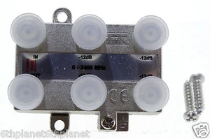 Divisor aéreo de 4 vías Fracarro DE4-12 + paso 280718 -12db - Imagen 1 de 2
