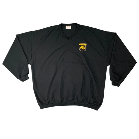 Vintage Iowa Hawkeyes Sweater Mens XL Extra Large Black Lightweight Made USA Cover