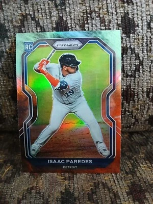 2021 Panini Prizm Cosmic Haze Prizm Isaac Paredes #43 RC Detroit Tigers  - Image 1 of 2