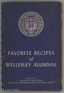 Wellesley Kochbuch Gladys Taber Vorwort LIEBLINGSREZEPTE von WELLESLEY ALUMNAE - Bild 1 von 12