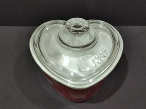 New KFC Malaysia Cute Heart Shaped Ceramic Dish Bowl With Glass Lid Promo - Picture 1 of 6