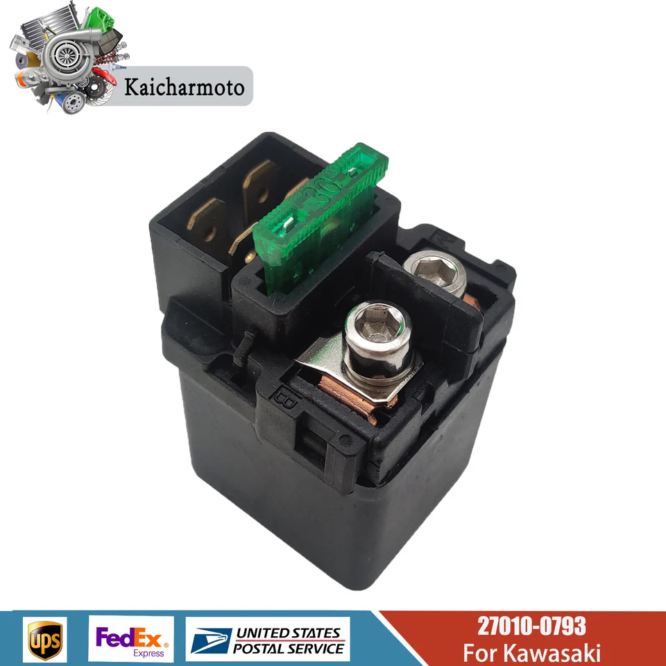 Relé solenoide de arranque para Kawasaki 27010-0793 27010-1446 NINJA ZX10R Vulcan 900 Foto 1 de 4