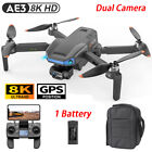 Ae3 Pro Max Drone Gps Fpv 3-Axis Eis Gimbal 8K Hd Dual Camera Obstacle Avoidance