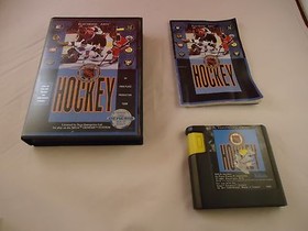 NHL Hockey (Sega Genesis) COMPLETE w/ Box manual game WORKS! #E1