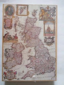 Britische Inseln 1715 1000-teiliges historisches Kartenpuzzle Neu & Versiegelt. - Bild 1 von 2