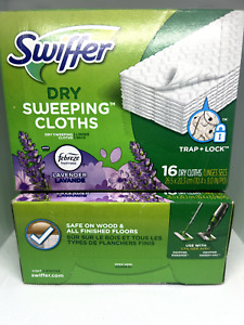 2 Boxes - Swiffer Dry Sweeping Cloths Lavender Scent 32 Dry Cloths