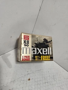 NEW Maxell XLII 90 High Bias XL II 5 Pack NEW SEALED Audio Cassette 90 Minutes - Picture 1 of 4