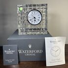 NEW Vintage Waterford Crystal Offset Large Square Clock With Original Box *READ*