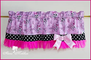 Hecho a mano Goth Punk Rockability Calavera Diva Rosa Niña Habitación Topper - Imagen 1 de 4