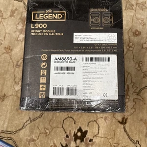 Modulo altezza Polk Audio Legend L900 per altoparlanti a torre L600/L800 Pinnacle NERO - Foto 1 di 5