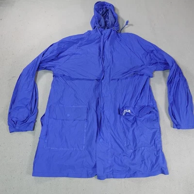 Helly Hansen Jacket Mens Large Hooded Waterproof Raincoat Windbreaker Defect - Image 1 of 4