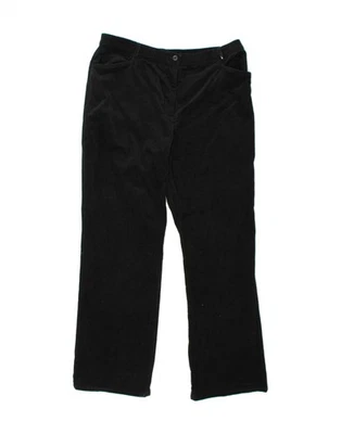 ORVIS Womens Mid Rise Bootcut Corduroy Trousers US 14 XL W36 L31 Black QH03 - Image 1 of 3