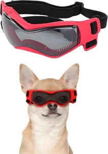 Small Dog Goggles Breed, Sunglasses UV Eye Small, Red - Picture 1 of 7