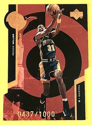 1998 Upper Deck REGGIE MILLER SUPER POWERS QUANTUM /1000 DIE CUT Pacers - Image 1 of 2