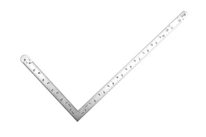 Shinwa 87398 12" x 6" Cuadrados de Acero Inoxidable Graduaciones Imperiales en Negro  - Imagen 1 de 2