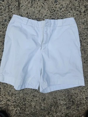 Pantalones cortos chinos para mujer Y2K Gap blancos frente plano 100 % algodón talla 8 Foto 1 de 4