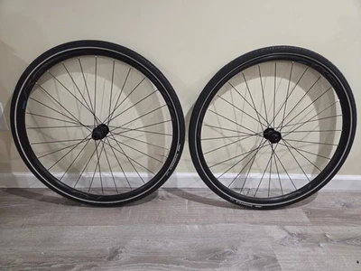 Shimano WH-RS171 700c Wheels W/ Vittoria Raddoneur 700x40 tires Centerlock - Image 1 of 4