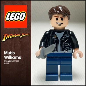 GENUINE LEGO Indiana Jones minifigure Mutt Williams iaj012 7196 7624 7628 7627 - Picture 1 of 5