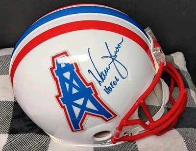 HOF Warren Moon Houston Oilers Authentic Full Size Proline Helmet PSA DNA Auto - Image 1 of 4