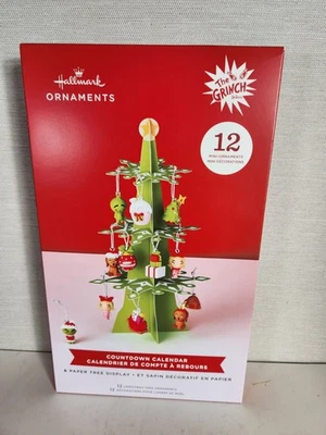 Hallmark Dr Seuss Grinch 12 Day Countdown Calendar Advent Christmas Ornament New - Image 1 of 3