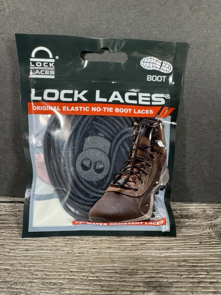 Lock Laces BOOTS 1 Pair Premium Heavy Duty Elastic No Tie High Quality
