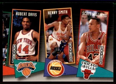 Corbatas escolares SkyBox 1992-93 Hubert Davis/Scott Williams/Kenny Smith Chicago Foto 1 de 2