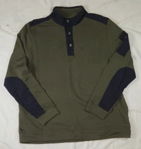 UNTUCKit Green 1/4 Button L/S Cotton Pullover Mens Size XXL - Picture 1 of 3