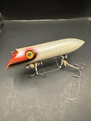 Vintage Martin Salmon Plug Lure 6” GLASS EYES - Image 1 of 4