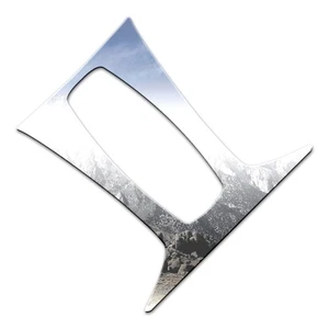 1p Stainless Grille Accent w/Logo Cutout for 2016-2018 Lincoln MKX by Luxury FX - Picture 1 of 5